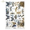 Klimt, sztuka, złoto, biżuteria, kamienie szlachetne, moda, mozaika, ważka, ważki, motyl, motyle, ćma, ćmy, secesja, motywy secesyjne, Art Nouveau motifs, Inspired by Klimt, kwiaty 3D, 3D efekt, iniatura, miniatury, Klimt, art, gold